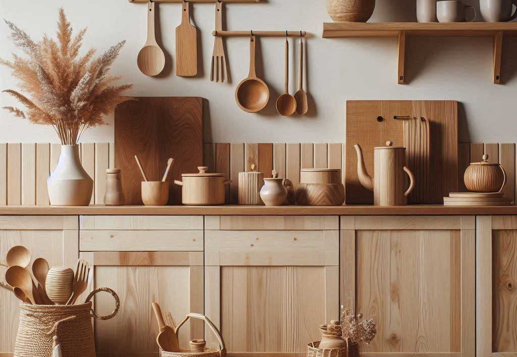 اکسسوری های چوبی آشپزخانه